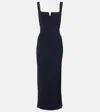 Galvan Nouveau Maxikleid Aus Jersey In Schwarz