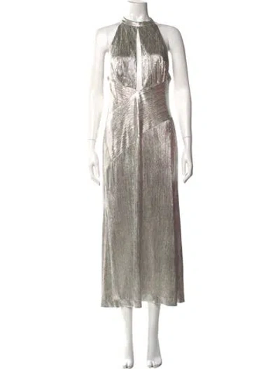 Pre-owned Galvan Halterneck Long Dress