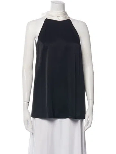 Pre-owned Galvan Halterneck Sleeveless Top In Blue