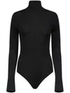 Galvan Iris Roll-neck Bodysuit In Black