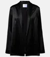 Galvan Julianne Satin Blazer In Black