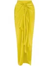 Galvan Knot Detailing Skirt In Yellow