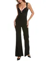 Galvan London Twisted Bustier Jumpsuit In Black