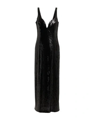 Galvan  London Galvan London Woman Maxi Dress Black Size 10 Polyester, Elastane