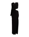 Galvan  London Galvan London Woman Maxi Dress Black Size 6 Viscose In Black