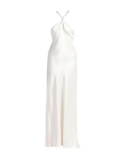 Galvan  London Galvan London Woman Maxi Dress White Size 6 Triacetate, Polyester