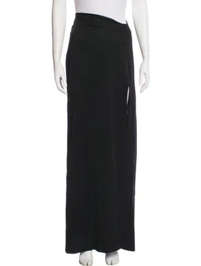 Pre-owned Galvan Long Skirt In Black