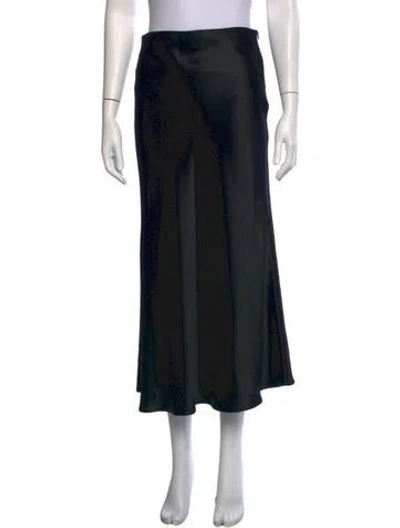 Pre-owned Galvan Long Skirt In Black