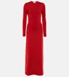 Galvan Long-sleeved Gown In Red