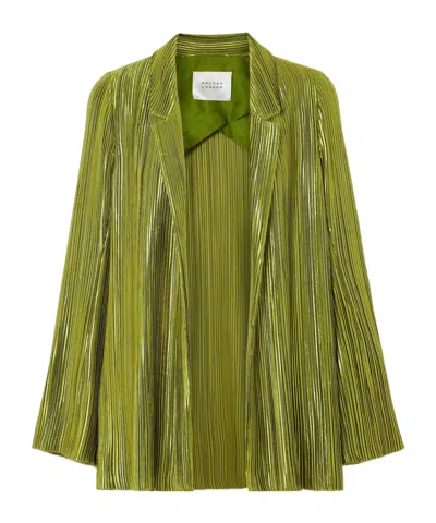 Galvan Lustrous Stylish Blazer In Green