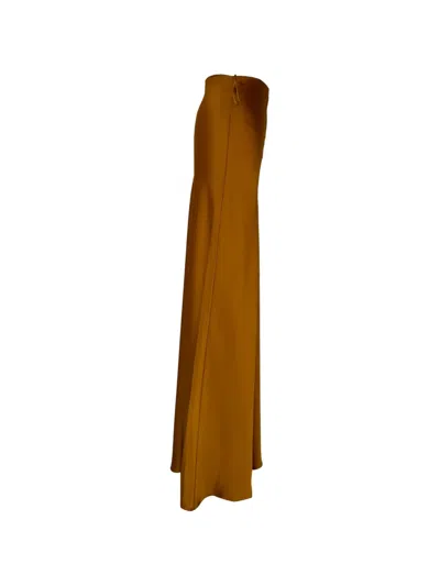Pre-owned Galvan Maxi Skirt In Brown