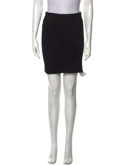 Pre-owned Galvan Mini Skirt In Black