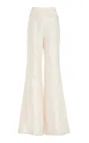 Galvan Paintress Satin Straight-leg Pants In Ivory
