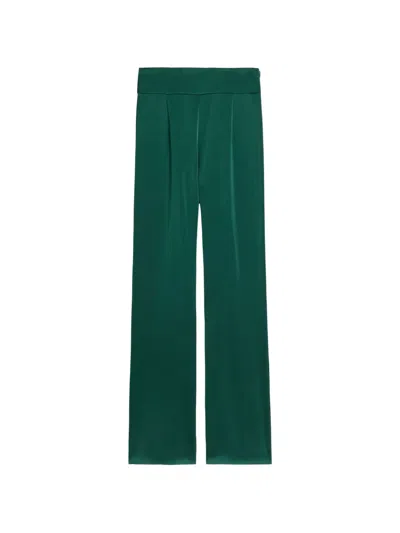 Galvan Pleated Trousers In Green