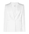 Galvan Satin Blazer In White