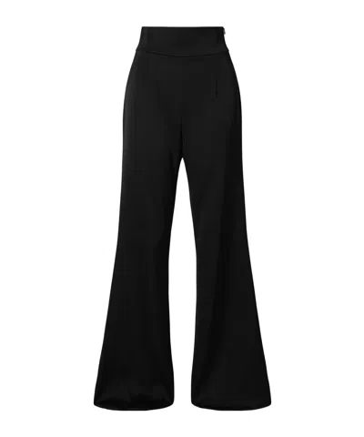 Galvan Sculpted Flared Casual Pants In Black