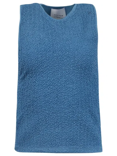 Galvan Selene Top In Electric Blue