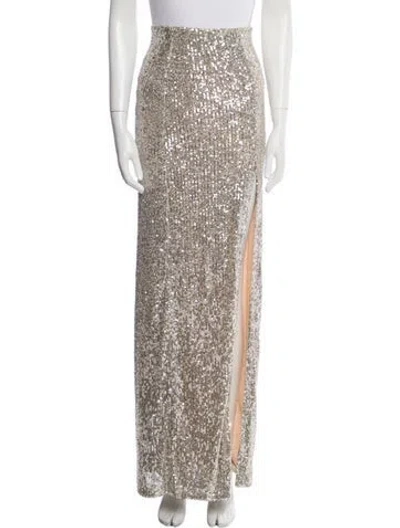 Pre-owned Galvan Sequin Embellishments Long Skirt