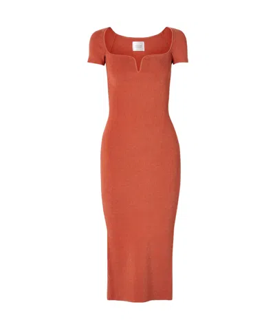 Galvan Short Sleeve Dress In Multi