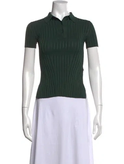 Pre-owned Galvan Short Sleeve Polo In Green