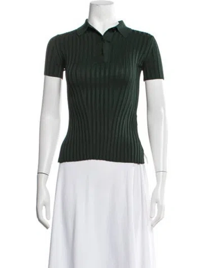 Pre-owned Galvan Short Sleeve Polo In Green