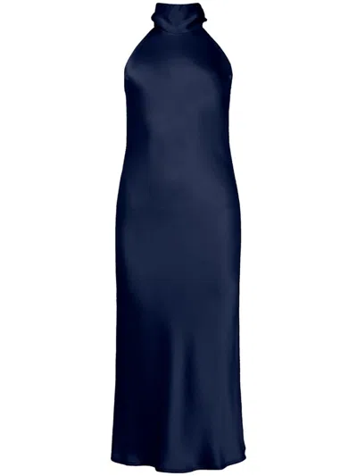 Galvan Sienna Dress In Blue
