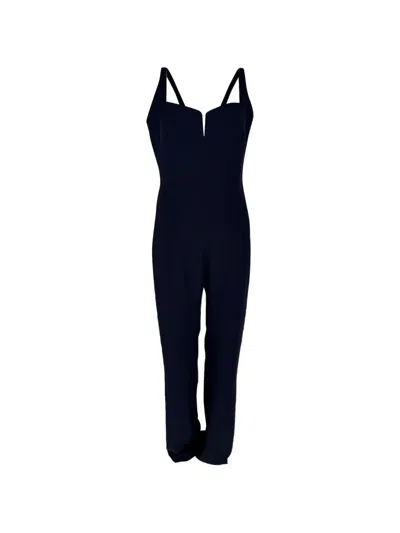 Pre-owned Galvan Signature Corset Jumpsuit In Blue