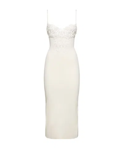 Galvan Sling Dress In White