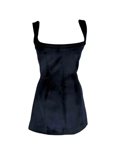 Pre-owned Galvan Spire Velvet Dress In Black
