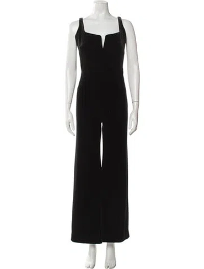 Pre-owned Galvan Square Neckline Jumpsuit In Green