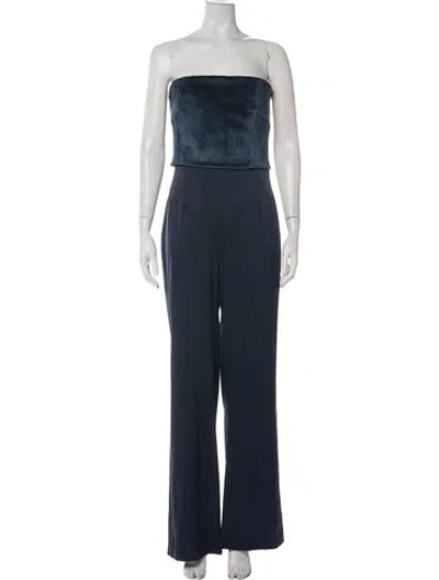Pre-owned Galvan Strapless Jumpsuit W/ Tags In Green