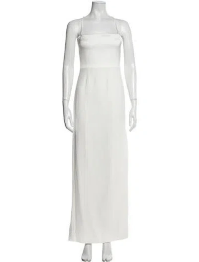 Pre-owned Galvan Strapless Long Dress W/ Tags In White