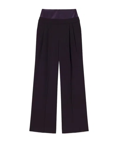 Galvan Strata Crepe Straight-leg Pants In Black
