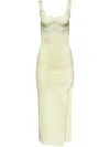 Galvan Uma Pencil Dress In Green