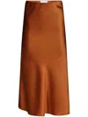 GALVAN VALLETTA SATIN MIDI SKIRT