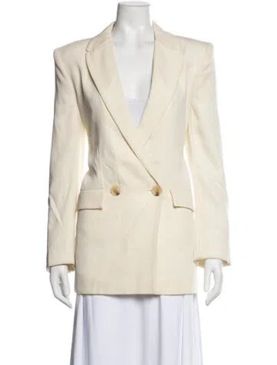 Pre-owned Galvan Virgin Wool Blazer In Neutrals