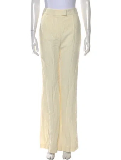 Pre-owned Galvan Virgin Wool Wide Leg Pants W/ Tags In Neutral