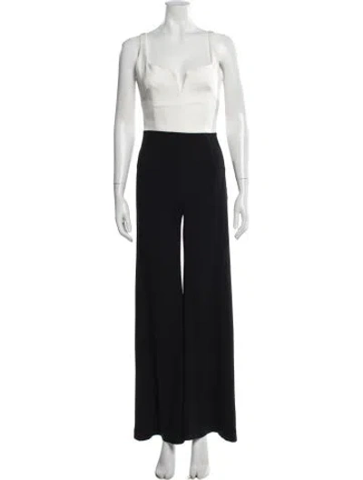 Pre-owned Galvan V-neck Jumpsuit In Multi