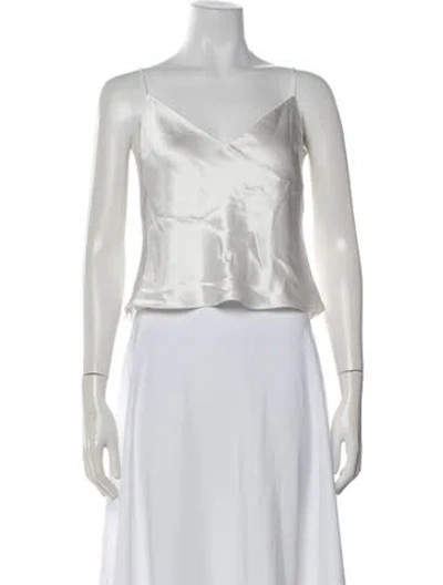 Pre-owned Galvan V-neck Sleeveless Top