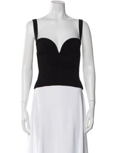 Pre-owned Galvan V-neck Sleeveless Top In Red