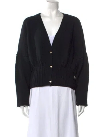 Pre-owned Galvan V-neck Sweater In Black