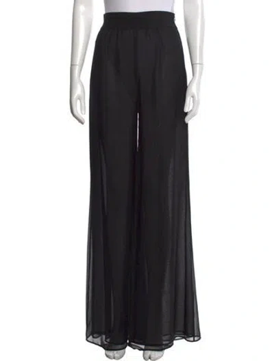 Pre-owned Galvan Wide Leg Pants In Black