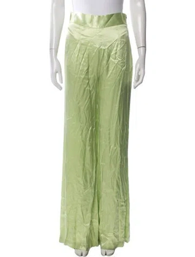 Pre-owned Galvan Wide Leg Pants In Green