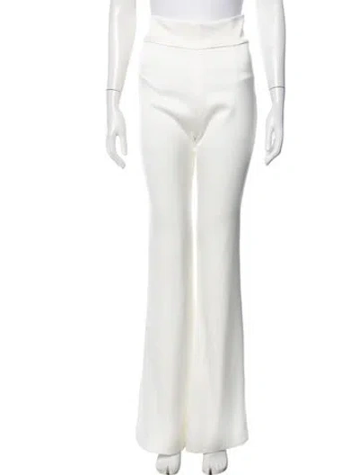 Pre-owned Galvan Wide Leg Pants In White