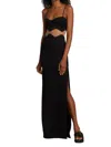 GALVAN WOMEN'S SIREN MESH-PANEL MAXI DRESS