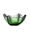 Galway Crystal Emerald Dune 10" Bowl In Emerald