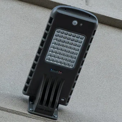 Gama Sonic 1620 Lumens Solar Powered Dusk To Dawn Area Light With Motion Sensing And Timer In Gray