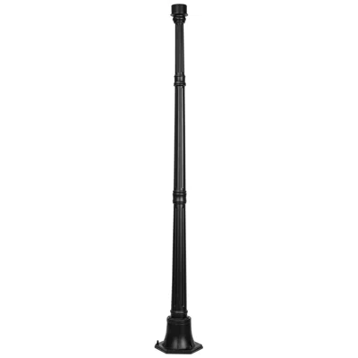 Gama Sonic 5 Ft High Black Decorative Post With Ez Kit