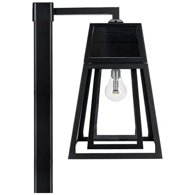 Gama Sonic Aria 98 1/2" High Black Solar Led Post Light With Base