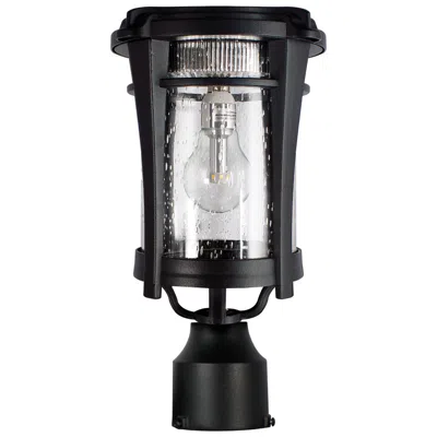 Gama Sonic Aurora 13" High Black Solar Led Outdoor Light